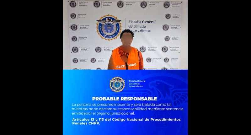 VINCULAN A PROCESO A SUJETO QUE APUÑALÓ A UNA PERSONA EN CALLES DEL FRACC. VILLA LAS PALMAS II, EN AGS