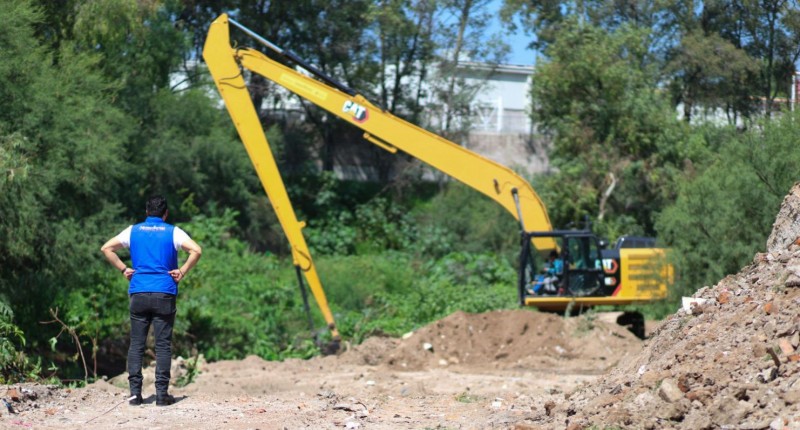 IMPULSA MUNICIPIO DE AGS TRABAJOS DE LIMPIEZA EN CAUCES Y ARROYOS