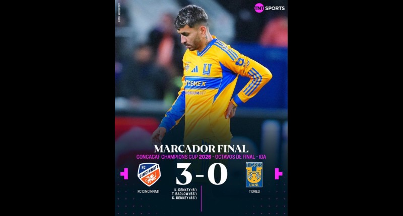 TIGRES PERDIÓ 3-0 VS CINCINNATI