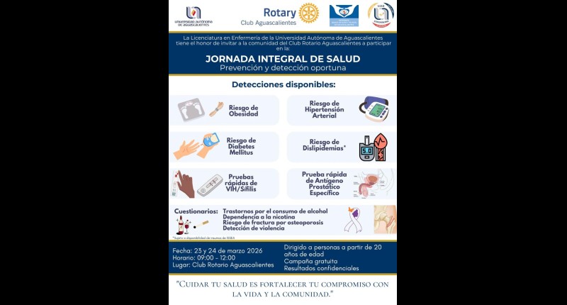 BRIGADA MÉDICA GRATUITA EN EL CLUB ROTARIO DE AGS