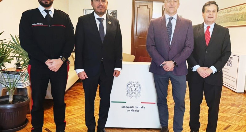 FISCAL ESTATAL PRESENTA EL PLAN BLINDAJE AGUASCALIENTES AL EMBAJADOR DE ITALIA, ASÍ COMO LOS AGREGADOS POLICIALES DE ESE PAÍS Y ESPAÑA