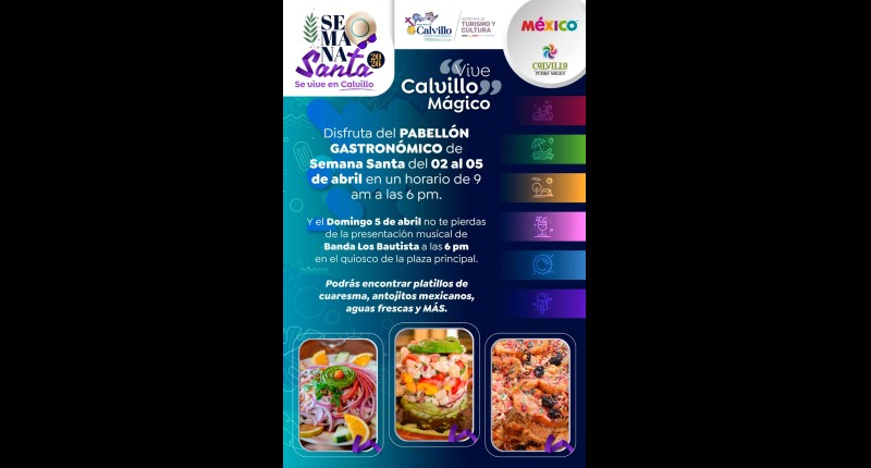 DISFRUTA EN CALVILLO EL PABELLÓN GASTRONÓMICO DE SEMANA SANTA 