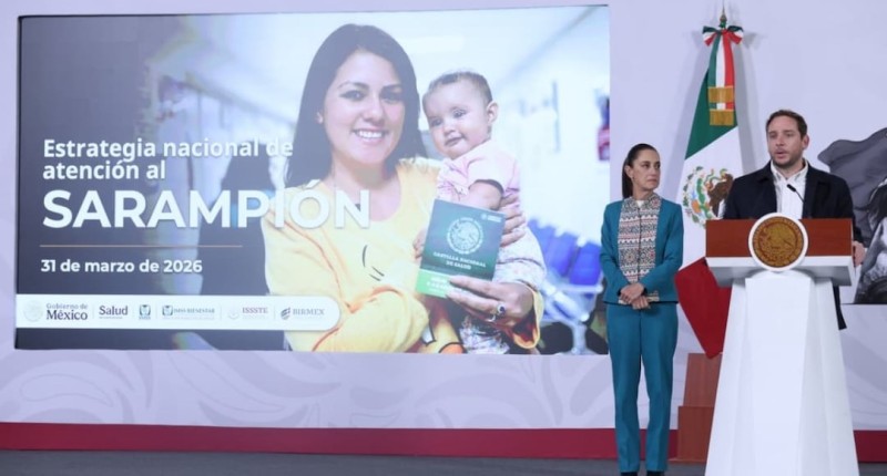 `EL SARAMPIÓN VA CLARAMENTE A LA BAJA`, INFORMA EDUARDO CLARK; SUMAN 17.2 MILLONES DE VACUNAS APLICADAS