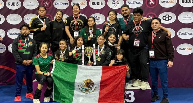 CON OCHO MEDALLAS, LUCHADORAS MEXICANAS DOMINAN PANAMERICANO SUB-17 EN PANAMÁ