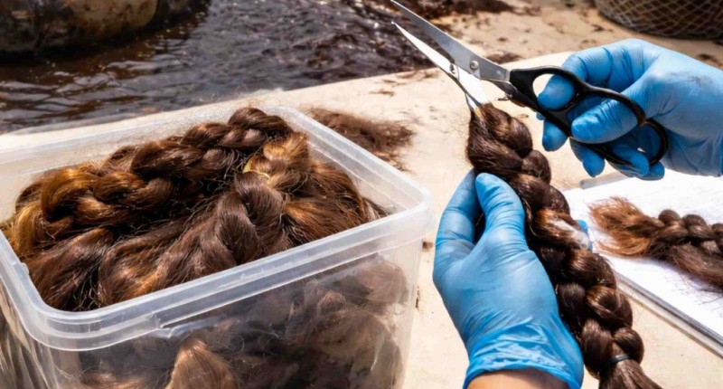 VERACRUZ IMPULSA DONACIÓN DE CABELLO PARA CONTENER CONTAMINACIÓN DE HIDROCARBUROS