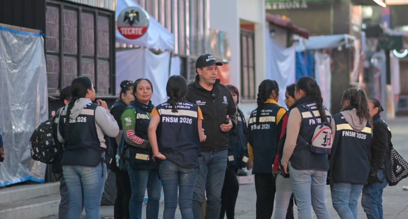 ENCABEZA ALCALDE DE AGS PRIMER OPERATIVO DE LIMPIEZA DEL PERÍMETRO DE LA FERIA NACIONAL DE SAN MARCOS 2026