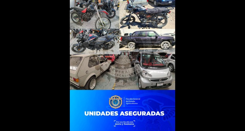 RECUPERAN EN AGUASCALIENTES VEHÍCULOS ROBADOS