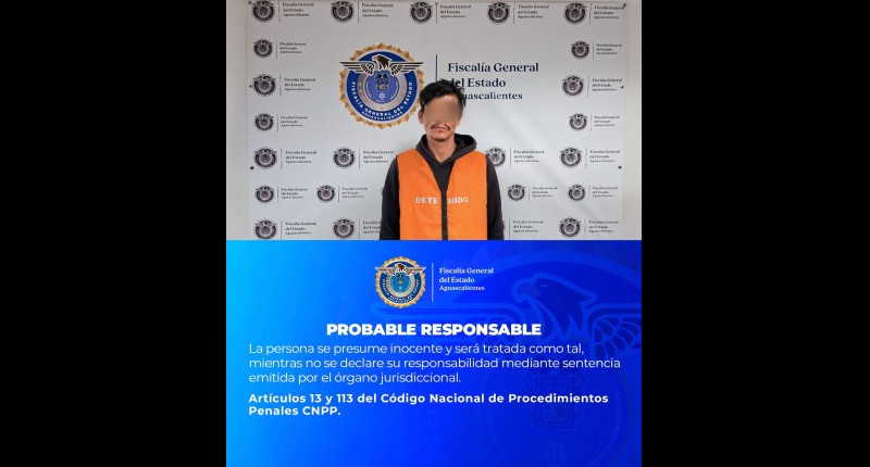 A PROCESO SUJETO QUE QUEDÓ GRABADO CUANDO ROBABA UN NEGOCIO EN LA CD DE AGS 