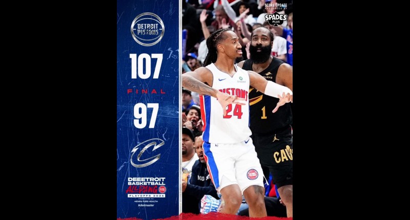 PISTONES DE DETROIT VUELVEN A GANAR Y SE VAN 2-0 ARRIBA DE LOS CAVS EN SEMIFINALES