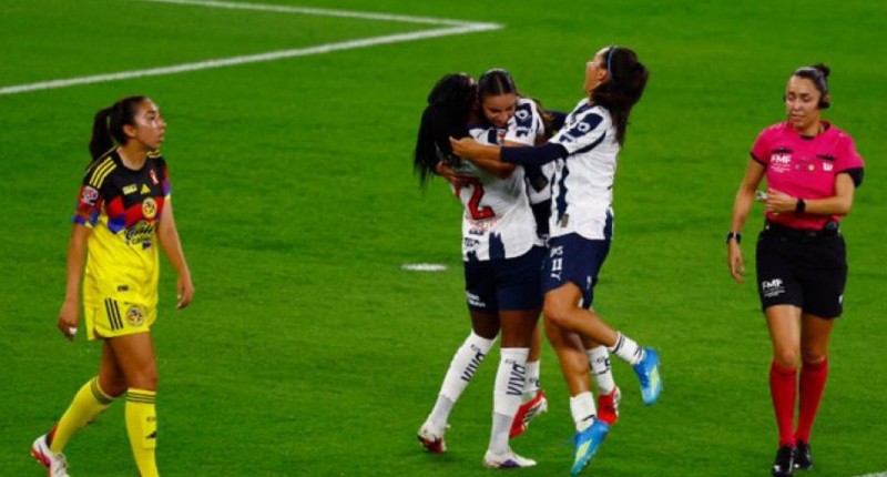 RAYADAS PEGA PRIMERO EN LA FINAL AL GANAR 1-0 EN EL DE IDA AL AMERICA FEMENIL