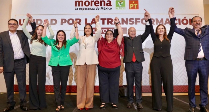 MORENA, PT Y PVEM MANTENDRÁN COALICIÓN RUMBO A LAS ELECCIONES 2027