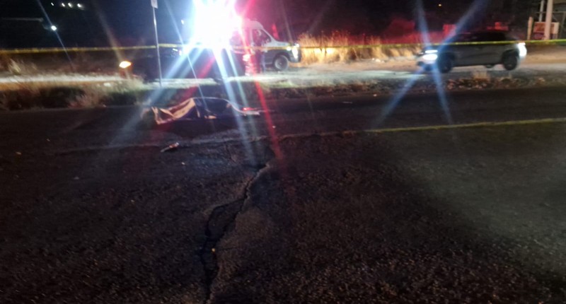 MUERE HOMBRE TRAS SER ATROPELLADO EN EL LIBRAMIENTO CALVILLO-JALPA, EN AGS