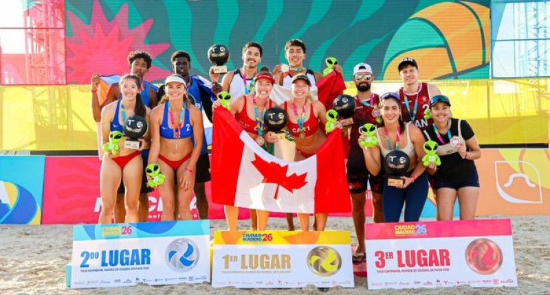 DOS NUEVAS MEDALLAS PARA MÉXICO EN EL TOUR NORCECA DE VOLEIBOL DE PLAYA 2026