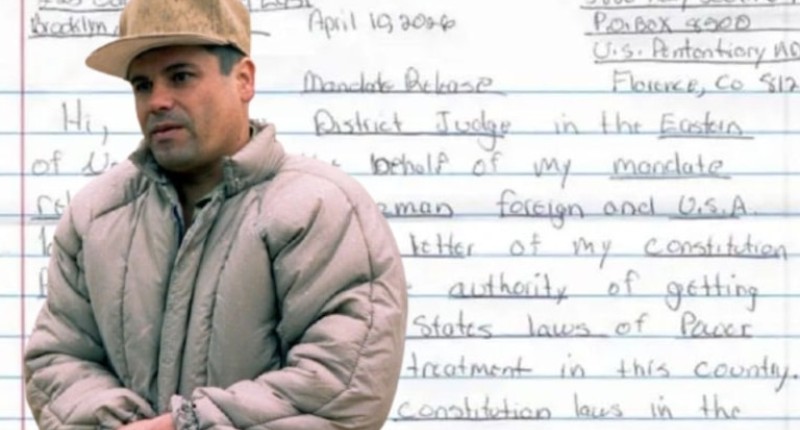 EL CHAPO GUZMÁN MANDA NUEVA CARTA A JUEZ BRIAN COGAN Y EXIGE UNA RESPUESTA SOBRE SU EXTRADICIÓN A MÉXICO