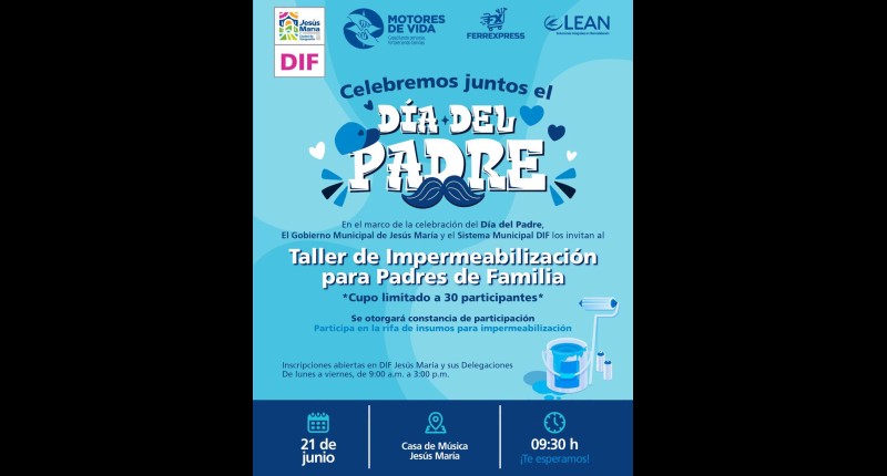 JESÚS MARÍA, AGS, INVITA A PADRES DE FAMILIA A TALLER DE IMPERMEABILIZACIÓN