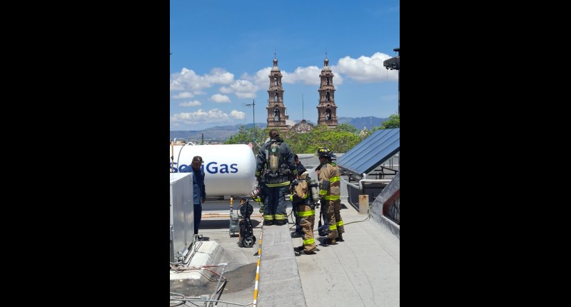 CONTROLAN INCIDENTE DE GAS; PLAZA DE LA PATRIA Y ZONA CENTRO DE AGS OPERAN CON NORMALIDAD