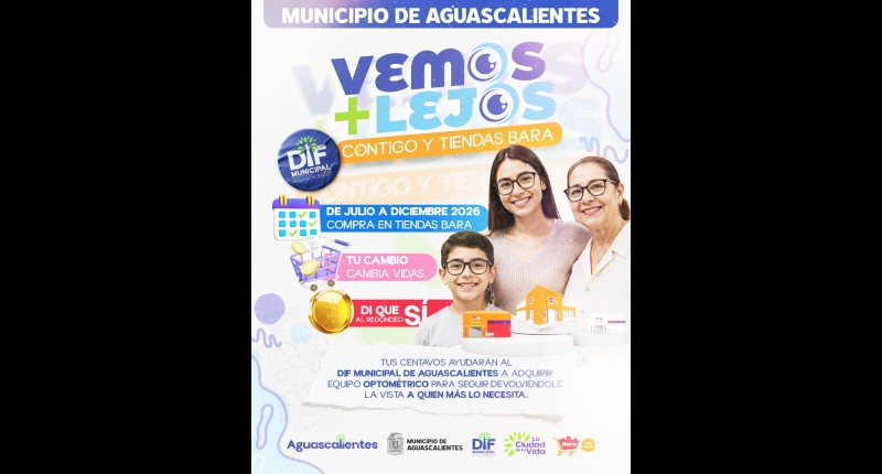 DIF MUNICIPAL Y TIENDAS BARA ARRANCAN CAMPAÑA DE REDONDEO EN BENEFICIO DE LA SALUD VISUAL