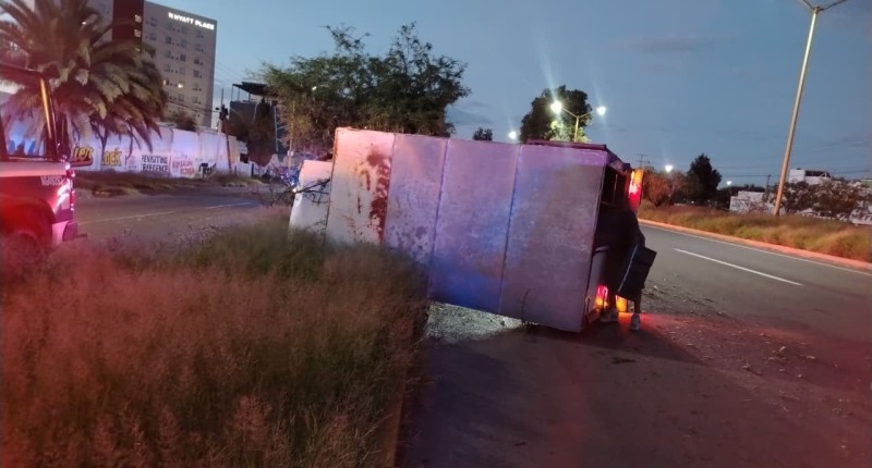 ÁRBOL SE LE ATRAVESÓ A AUTOMOVILISTA EN BOULEVARD JOSÉ MARÍA CHÁVEZ, EN AGS