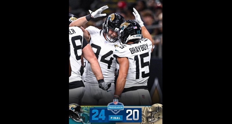 TARDE DE PODER A PODER EN LA PRETEMPORADA DE LA NFL, TRIUNFOS DE RAMS Y JAGUARES