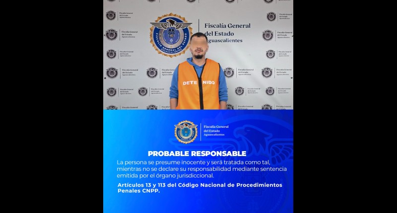 VINCULAN A PROCESO EN AGS A SUJETO ACUSADO POR SU PAREJA DE VIOLENTARLA FÍSICA Y SEXUALMENTE
