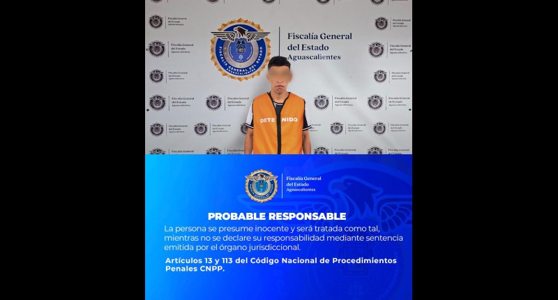 A PROCESO NARCOMENUDISTA DETENIDO EN AGS  