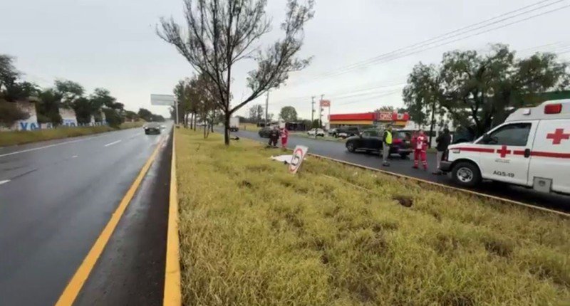 MOTOCICLISTA PIERDE LA VIDA ESTA MAÑANA EN LA 45 SUR RUMBO AL AEROPUERTO DE AGUASCALIENTES