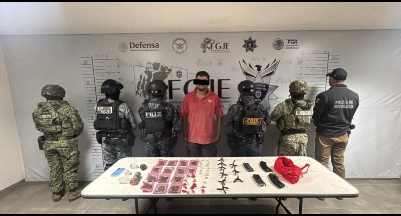DETIENEN A PRESUNTO IMPLICADO EN ATAQUE A COMANDANCIA DE OJOCALIENTE, ZACATECAS; TAMBIÉN  SERIA ORIGINARIO DE AGUASCALIENTES 