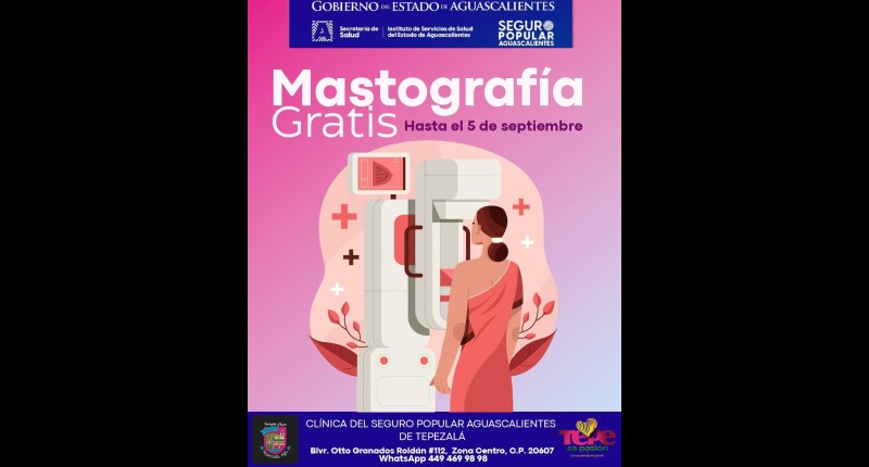 MASTOGRAFÍAS GRATUITAS EN TEPEZALÁ