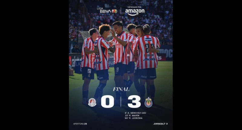 CHIVAS GOLEA EN SAN LUIS Y TIGRES RESCATA EL EMPATE ANTE NECAXA EN EL APERTURA 2026