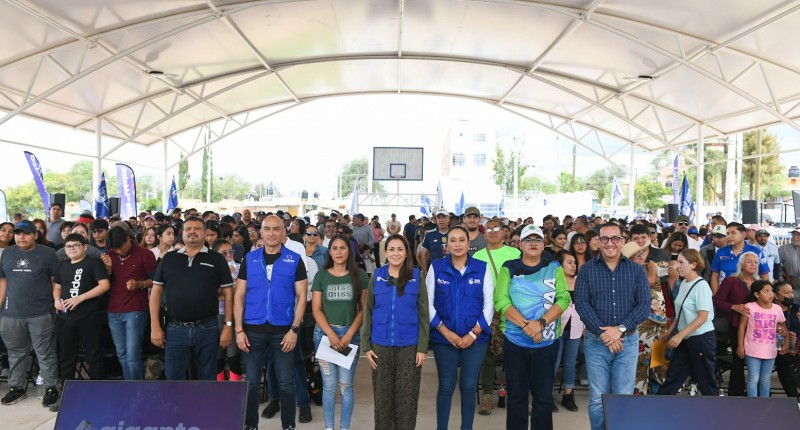 NIÑAS Y NIÑOS DE SANTA ISABEL YA TIENEN UN PARQUE PARA JUGAR Y DIVERTIRSE; TERE JIMÉNEZ ENTREGA NUEVO ESPACIO EN PABELLÓN DE ARTEAGA