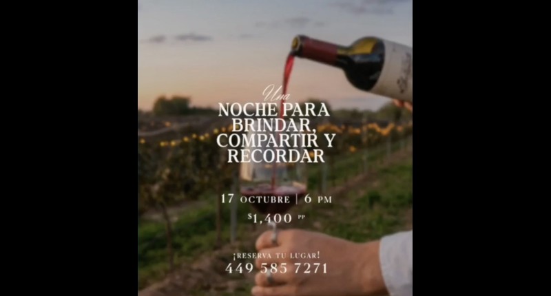 VIDEO| CENA DE ANIVERSARIO Y PELÍCULA DE TERROR, 2 EVENTOS EN VINÍCOLA SARMIENTO EN AGS EN OCTUBRE 