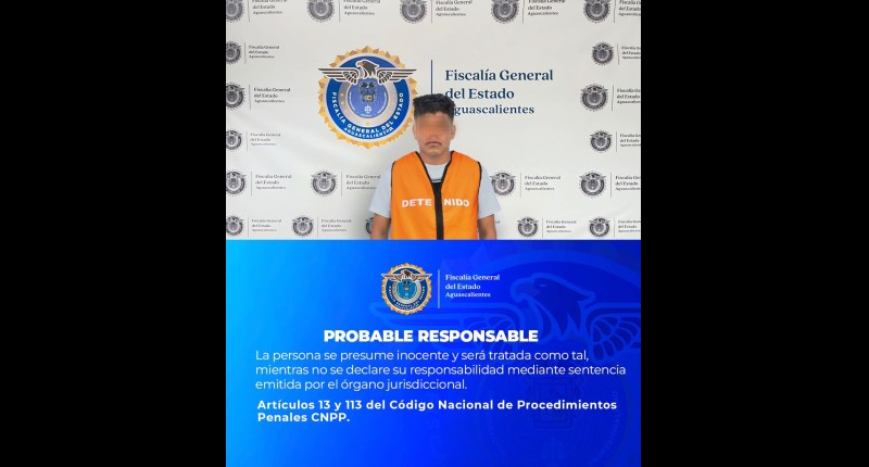 FISCALÍA DE ÁGS OBTIENE VINCULACIÓN A PROCESO DE SUJETO DEDICADO A LA VENTA DE SUSTANCIAS PROHIBIDAS