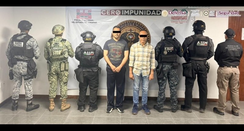 DETIENEN A ALCALDE DE SUCHIAPA Y A EXEDIL DURANTE OPERATIVO EN CHIAPAS
