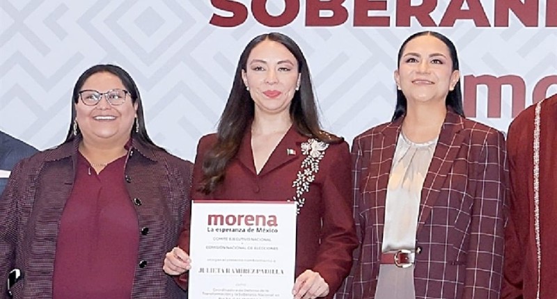 `FICHADOS´ POR EU RODEAN A CANDIDATA DE MORENA EN BC
