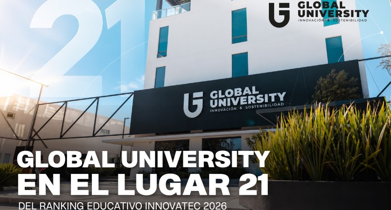 GLOBAL UNIVERSITY SE POSICIONA EN EL LUGAR 21 DEL RANKING EDUCATIVO INNOVATEC 2026