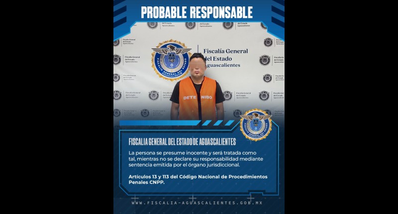 VA A PROCESO SUJETO QUE PARTICIPÓ EN EL ROBO DE 400 MIL PESOS Y JOYAS EN EL FRACC. LOMAS DEL COBANO, EN AGS 
