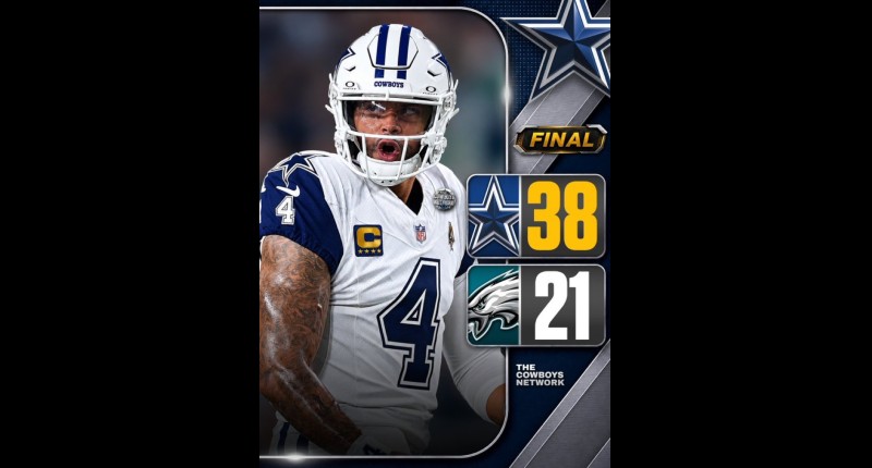 ¡VICTORIA VAQUERA EN FILADELFIA! DALLAS APLASTA A LOS EAGLES Y REVIVE EN EL ESTE